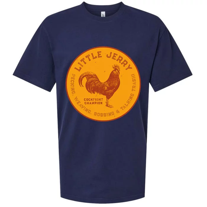 Little Jerry The Rooster Cockfight Champion Sueded Cloud Jersey T-Shirt