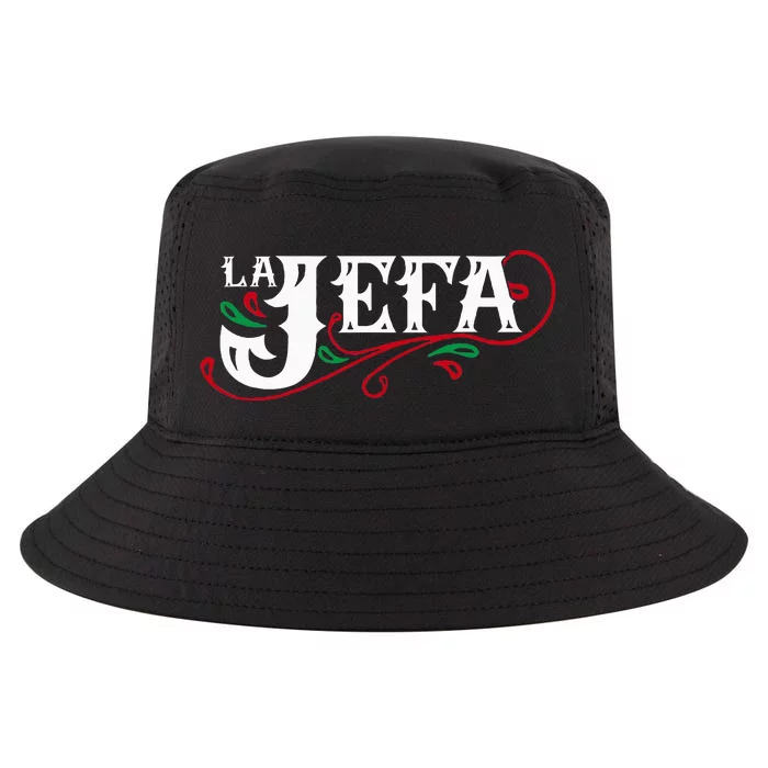 La Jefa The Boss In Spanish Funny Mexican Quote Cool Comfort Performance Bucket Hat