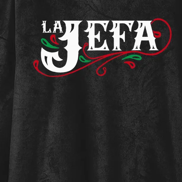 La Jefa The Boss In Spanish Funny Mexican Quote Hooded Wearable Blanket