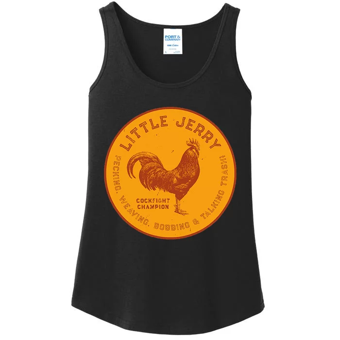 Little Jerry The Rooster Cockfight Champion Ladies Essential Tank