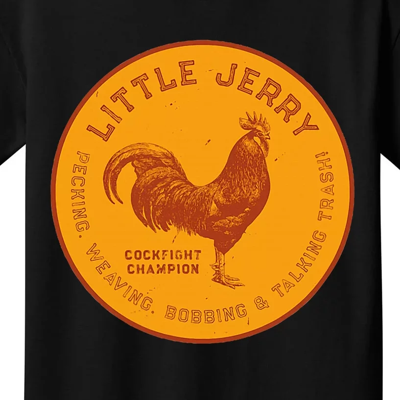 Little Jerry The Rooster Cockfight Champion Kids T-Shirt