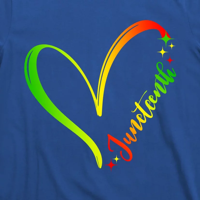 Love Juneteenth Tie Dye Heart Black History Freedom Day Gift T-Shirt