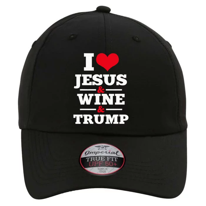 Love Jesus Wine Trump Religious Christian Faith The Original Performance Cap