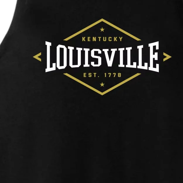 Louisville Kentucky 1778 Hometown Ky Home State Derby City Gift Ladies Tri-Blend Wicking Tank