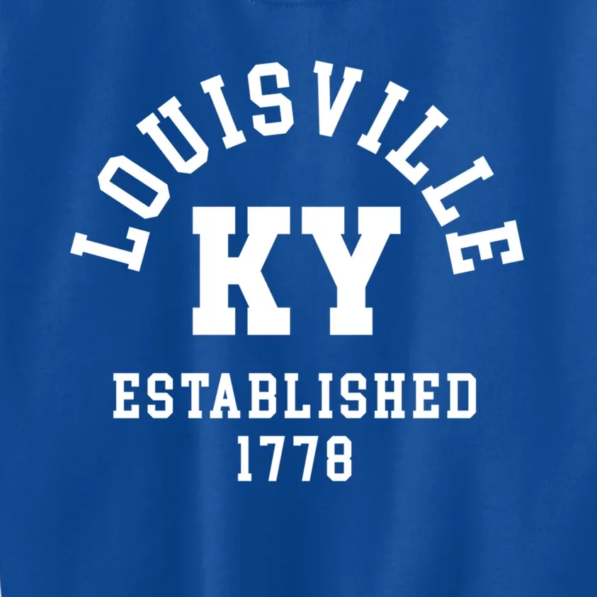 Louisville Ky 1778 American Kentucky Usa Derby City Keepsake Gift Kids Sweatshirt