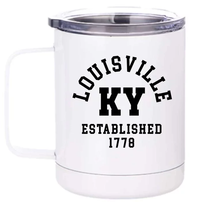 Louisville Ky 1778 American Kentucky Usa Derby City Keepsake Gift Front & Back 12oz Stainless Steel Tumbler Cup