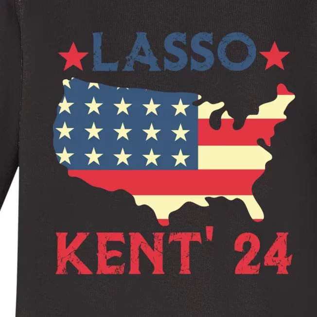 Lasso Kent 24 Funny Sports Baby Long Sleeve Bodysuit