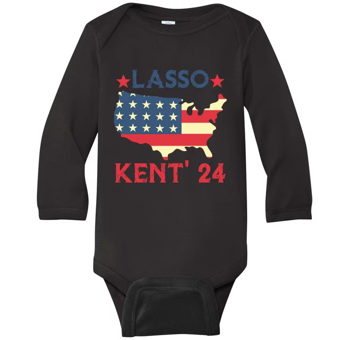 Lasso Kent 24 Funny Sports Baby Long Sleeve Bodysuit