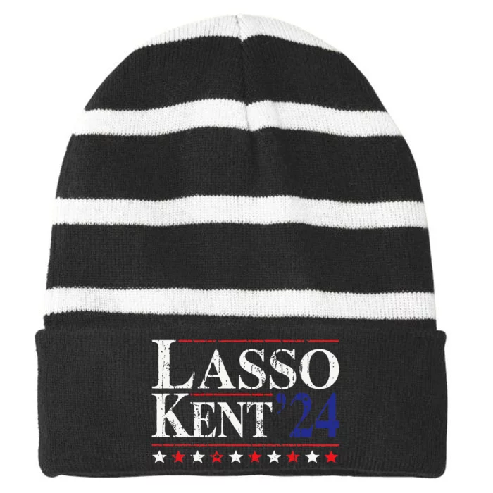 Lasso Kent' 24 Funny Sports Striped Beanie with Solid Band