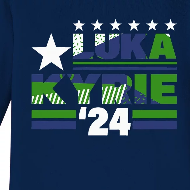 Luka Kyrie 24 For President Kyrie First Name Baby Long Sleeve Bodysuit