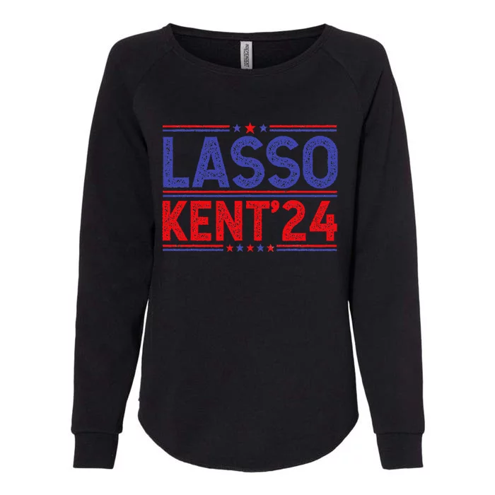 Lasso Kent' 24 Funny Usa Flag Sports 4th of July Election Womens California Wash Sweatshirt