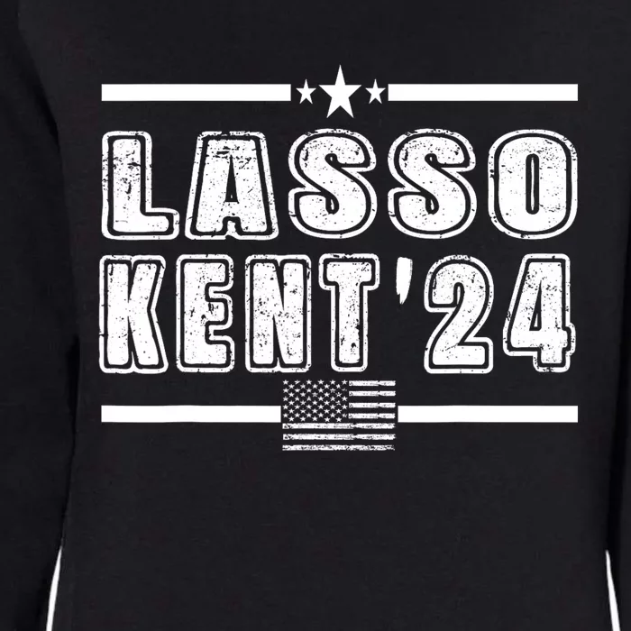 Lasso Kent 24 Funny Usa Flag Sports 4th Of July Womens California Wash Sweatshirt