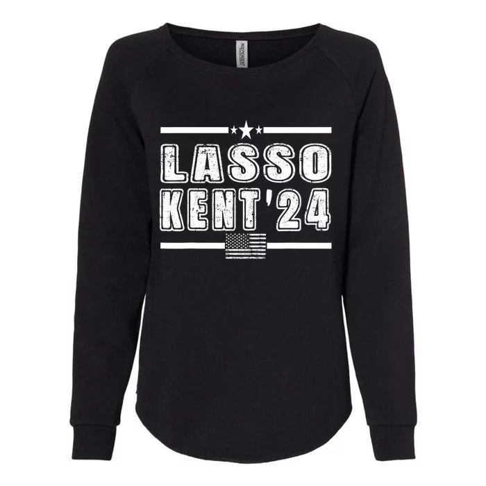 Lasso Kent 24 Funny Usa Flag Sports 4th Of July Womens California Wash Sweatshirt