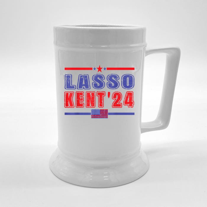 Lasso Kent 24 Funny Usa Flag Sports 4th Of July Front & Back Beer Stein