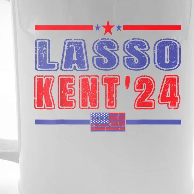 Lasso Kent 24 Funny Usa Flag Sports 4th Of July Front & Back Beer Stein