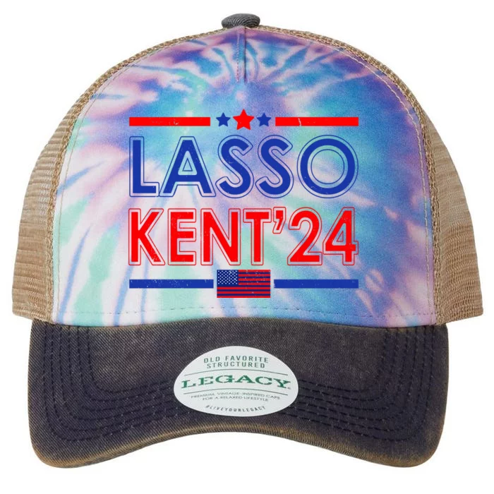 Lasso Kent 2024 Vintage USA Political Legacy Tie Dye Trucker Hat