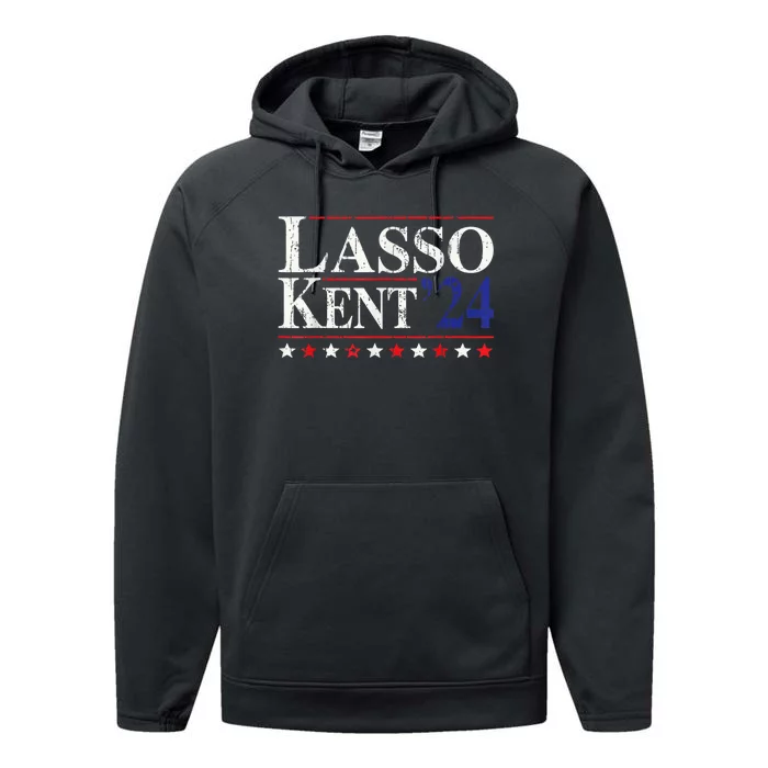 Lasso Kent 24 Funny Sports Performance Fleece Hoodie