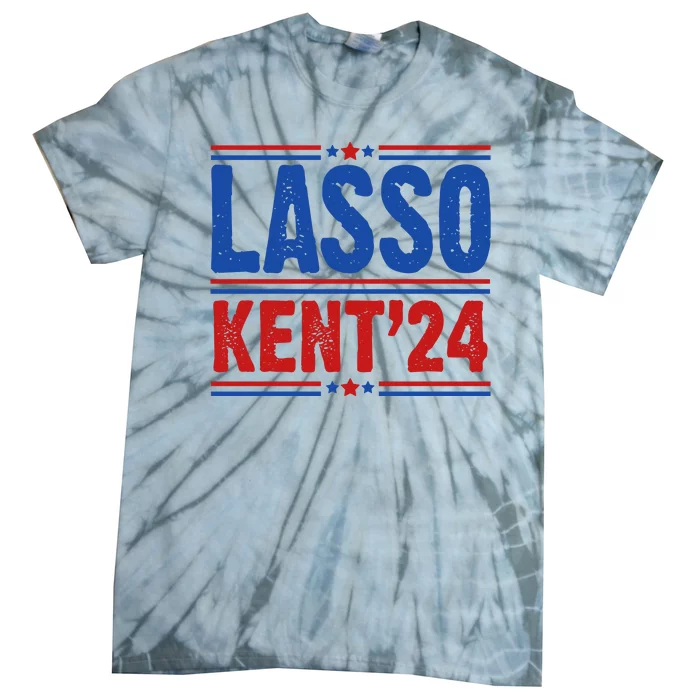 Lasso Kent 2024 Distressed Politcal Tie-Dye T-Shirt