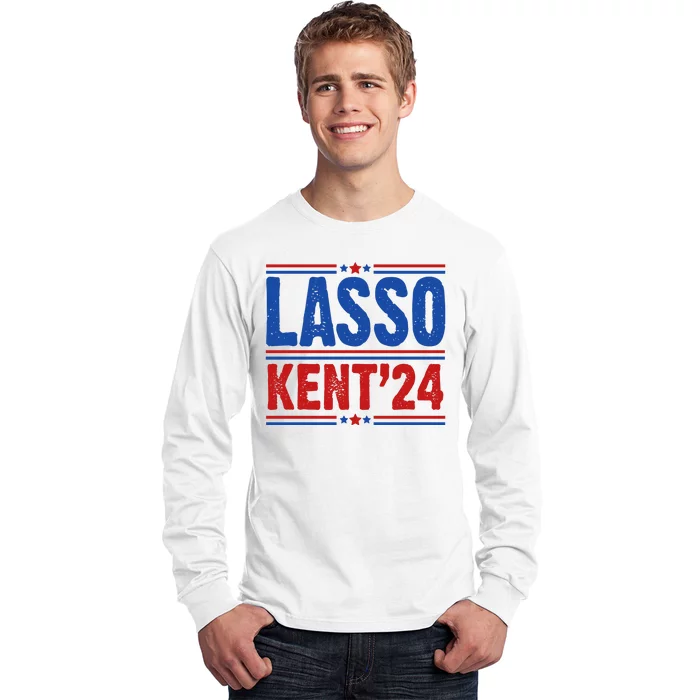 Lasso Kent 2024 Distressed Politcal Long Sleeve Shirt