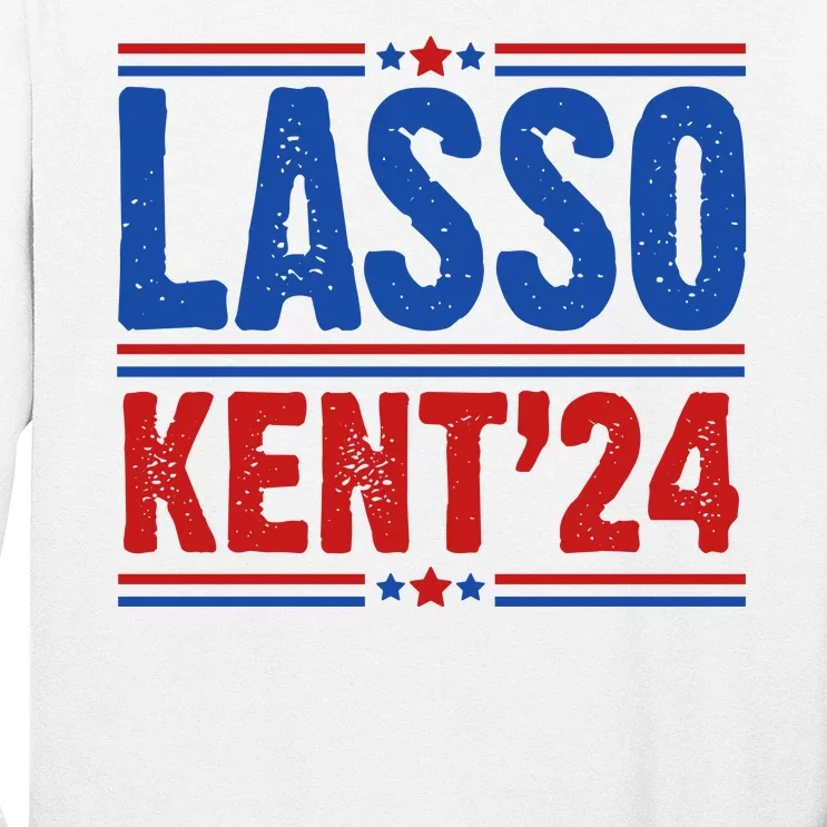 Lasso Kent 2024 Distressed Politcal Long Sleeve Shirt