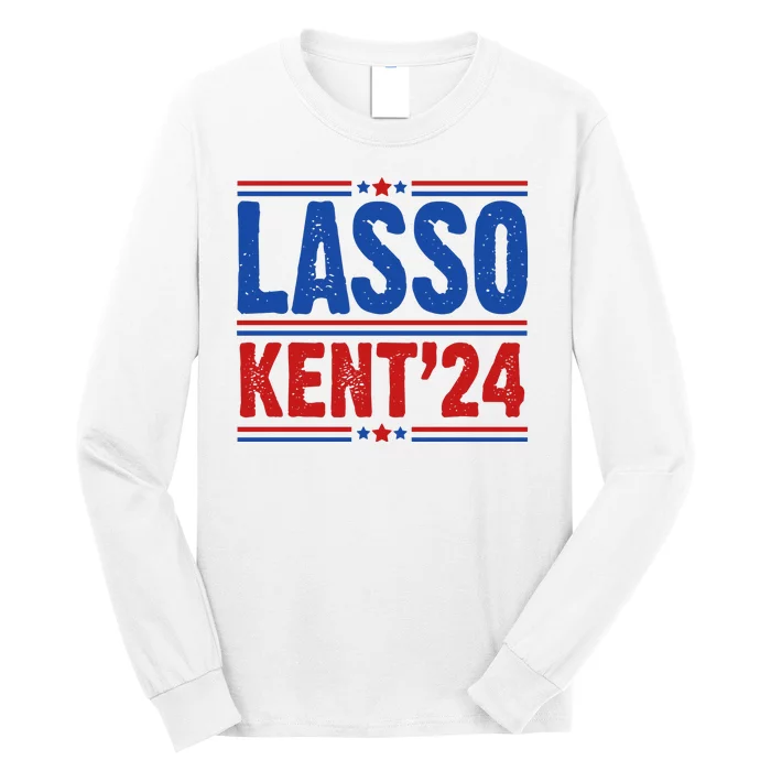 Lasso Kent 2024 Distressed Politcal Long Sleeve Shirt