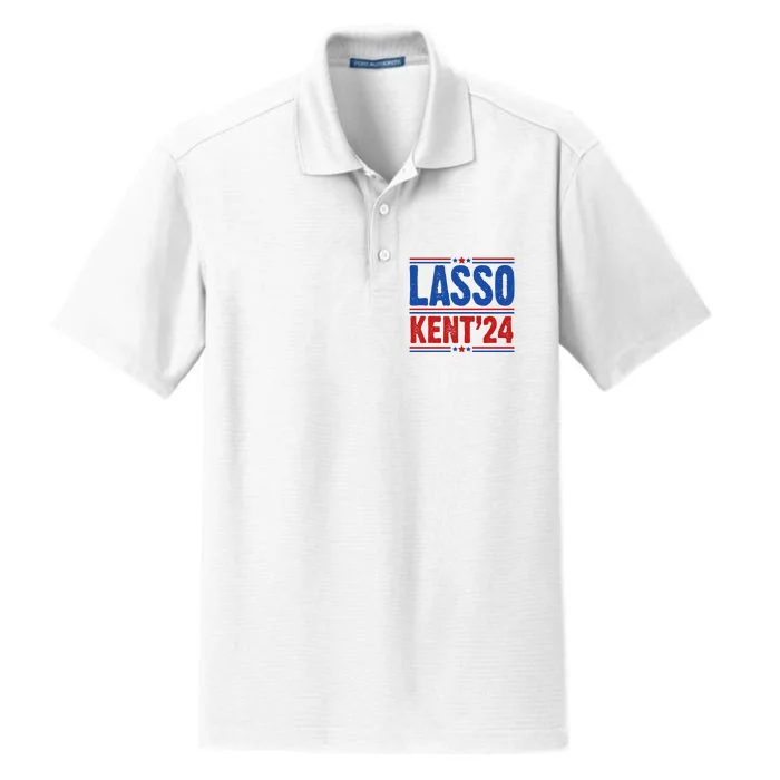 Lasso Kent 2024 Distressed Politcal Dry Zone Grid Performance Polo