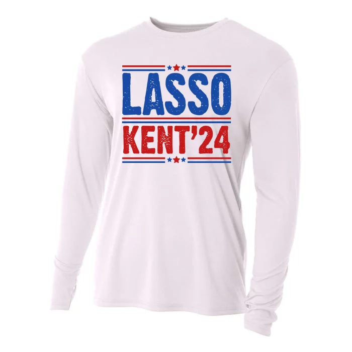 Lasso Kent 2024 Distressed Politcal Cooling Performance Long Sleeve Crew