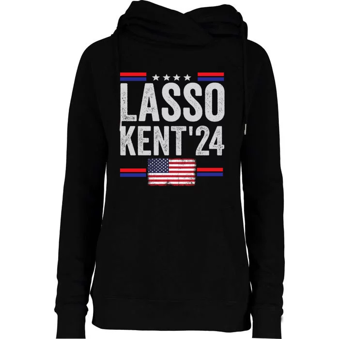 Lasso Kent 24 Funny Sports Womens Funnel Neck Pullover Hood