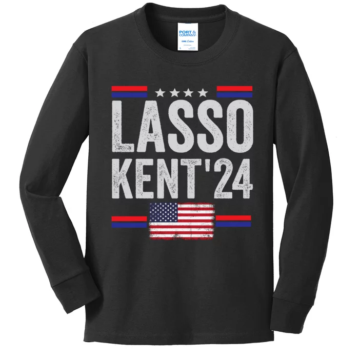 Lasso Kent 24 Funny Sports Kids Long Sleeve Shirt