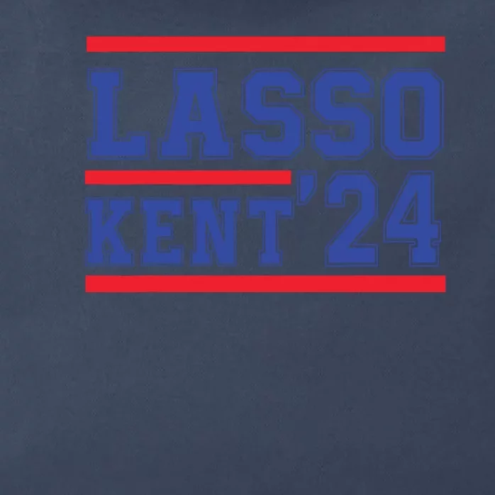 Lasso Kent' 2024 Red And Blue American Zip Tote Bag