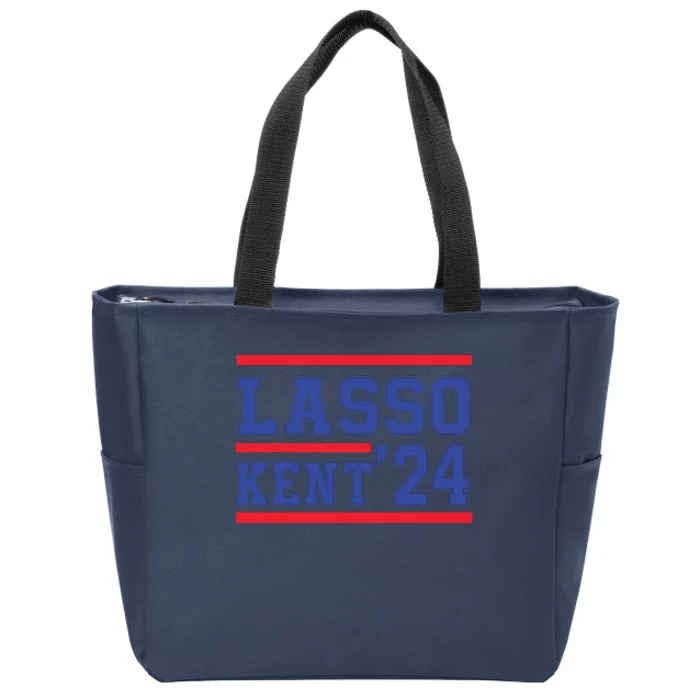 Lasso Kent' 2024 Red And Blue American Zip Tote Bag