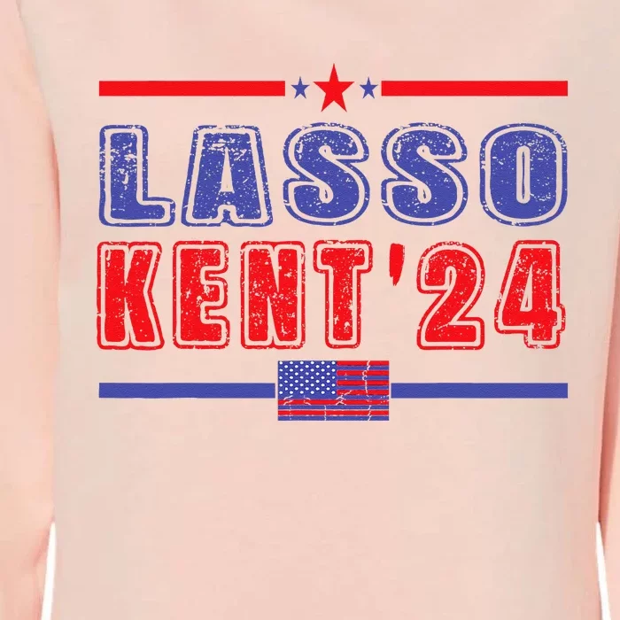 Lasso Kent 24 Funny Usa Flag Sports 4th Of July Womens California Wash Sweatshirt