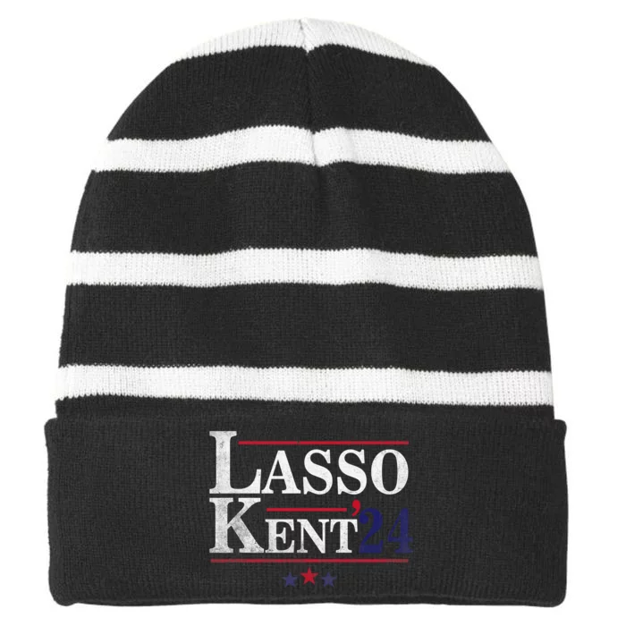 Lasso Kent 24 Funny Sports Striped Beanie with Solid Band