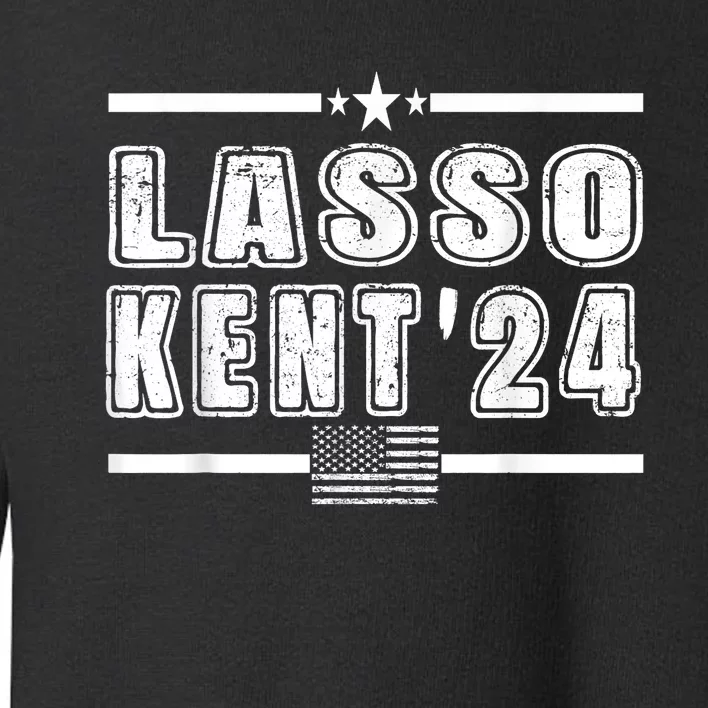 Lasso Kent 24 Funny Usa Flag Sports 4th Of July Toddler Sweatshirt