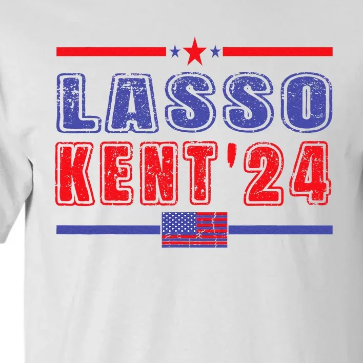 Lasso Kent 24 Funny Usa Flag Sports 4th Of July Tall T-Shirt