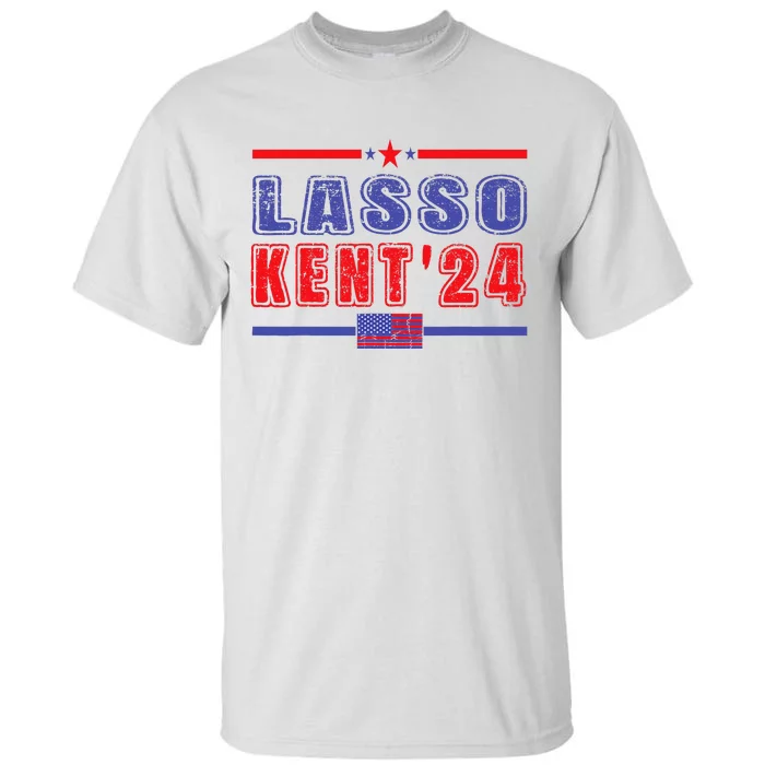 Lasso Kent 24 Funny Usa Flag Sports 4th Of July Tall T-Shirt