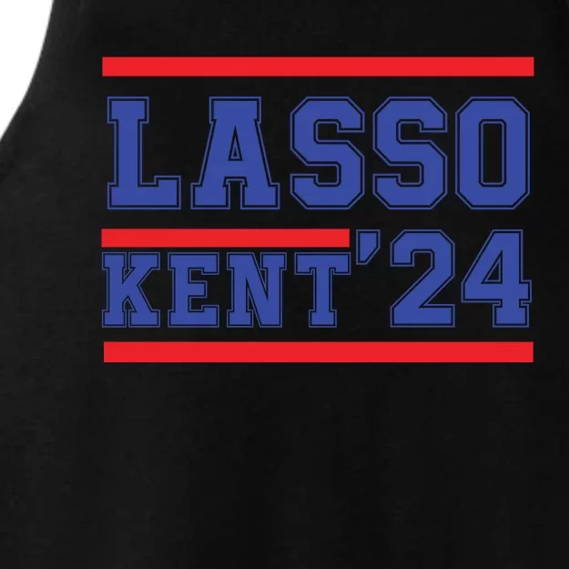 Lasso Kent' 2024 Red And Blue American Ladies Tri-Blend Wicking Tank