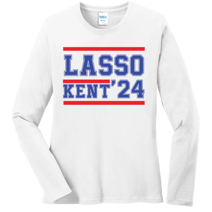 Lasso Kent' 2024 Red And Blue American Ladies Long Sleeve Shirt