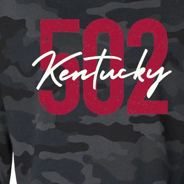 Louisville Kentucky 502 Area Code Cropped Pullover Crew