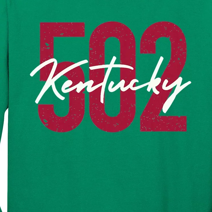 Louisville Kentucky 502 Area Code Long Sleeve Shirt