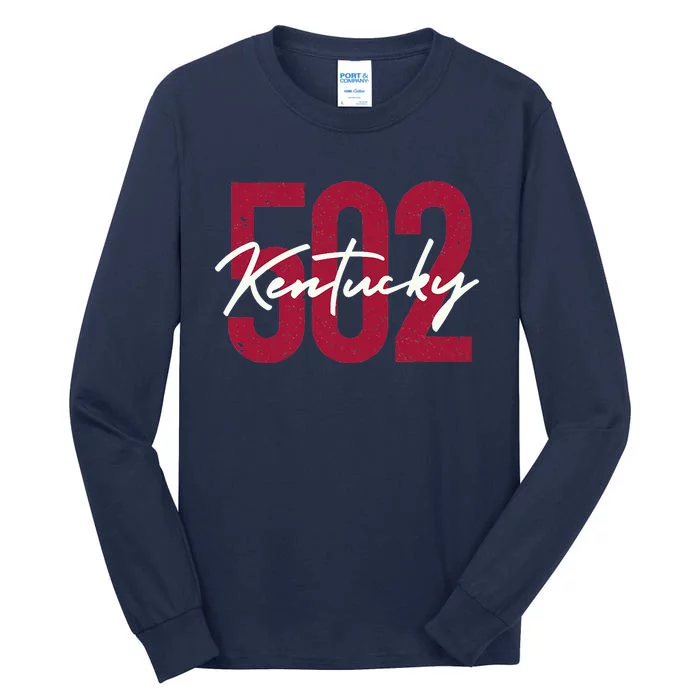 Louisville Kentucky 502 Area Code Tall Long Sleeve T-Shirt