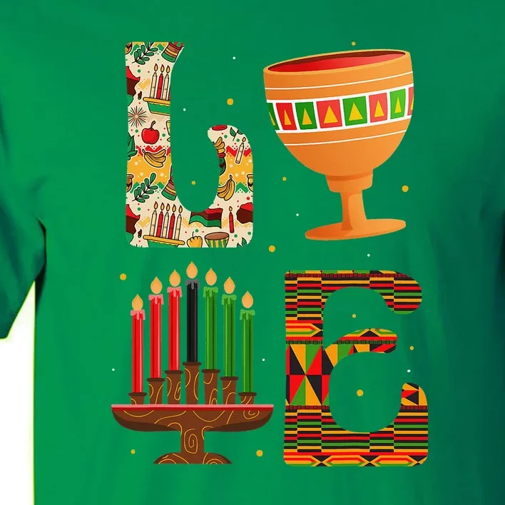 Love Kwanzaa African American Celebration Month Tall T-Shirt