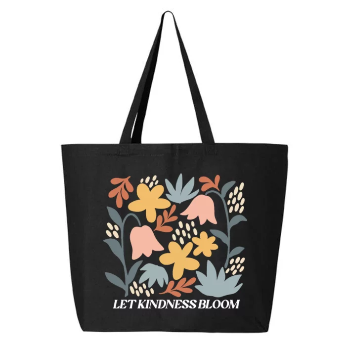 Let Kindness Bloom Floral Flower 25L Jumbo Tote