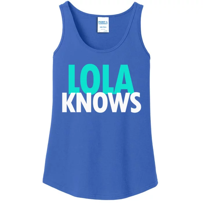 Lola Knows Best Grandma Ever Filipino Nanay Gma Mom Meaningful Gift Ladies Essential Tank