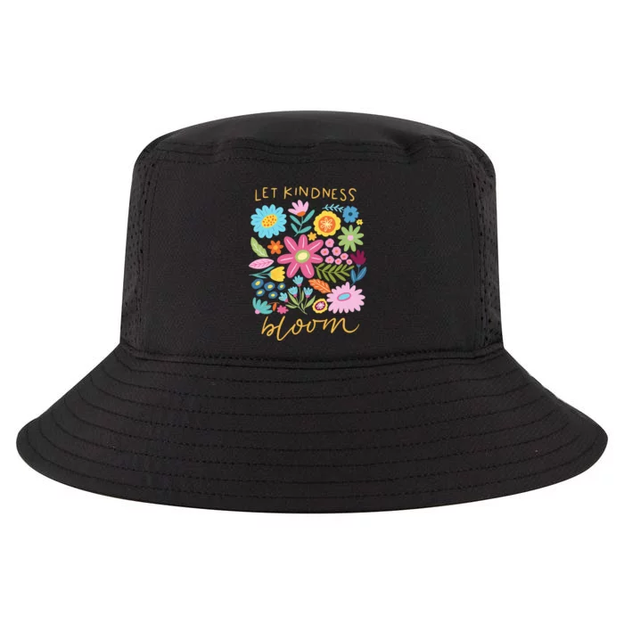 Let Kindness Bloom Floral Flower Cool Comfort Performance Bucket Hat