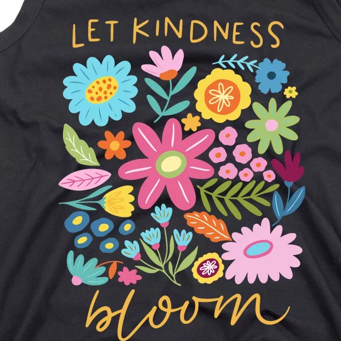 Let Kindness Bloom Floral Flower Tank Top