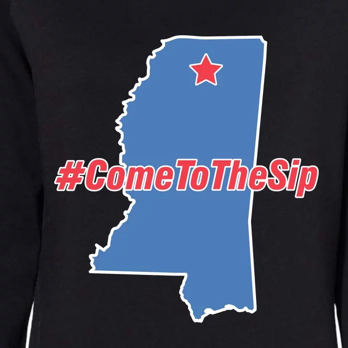 Come To The Sip Womens California Wash Sweatshirt