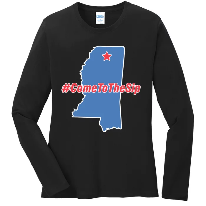 Come To The Sip Ladies Long Sleeve Shirt