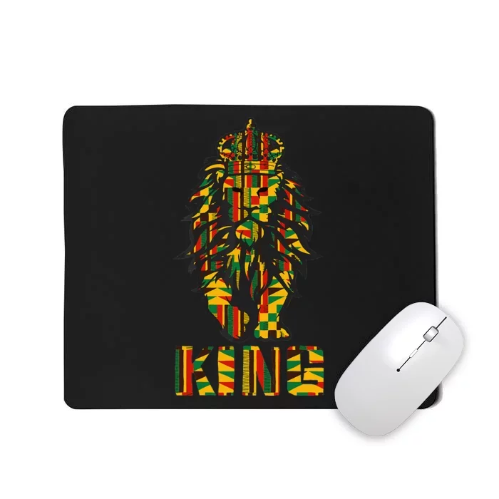 Lion Kente Cloth For King African Lover Mousepad