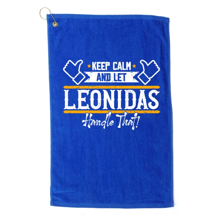 Leonidas Keep Calm And Let Leonidas Handle That Gift Platinum Collection Golf Towel